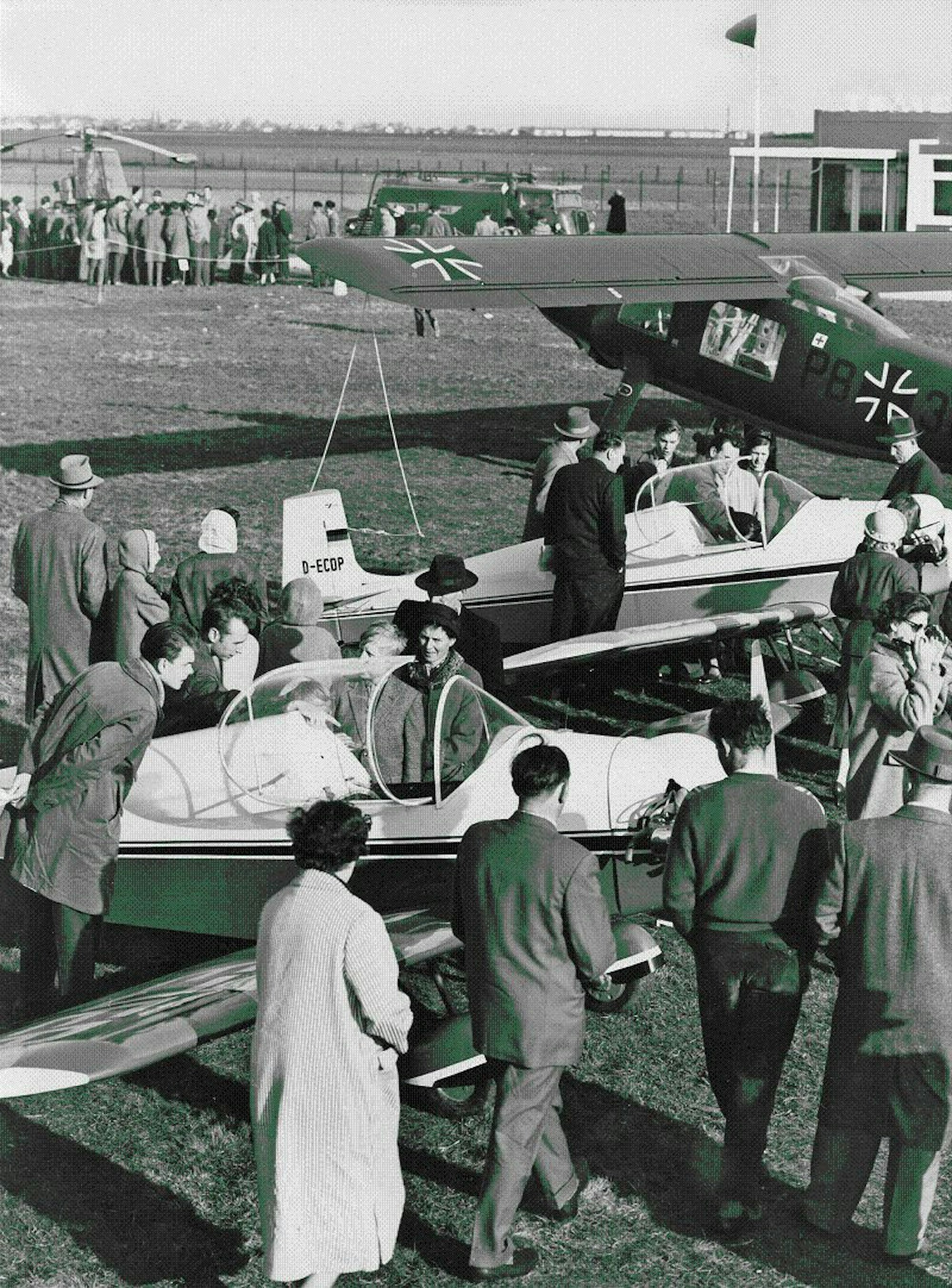 Historisches Foto der ILA 1958: Die „Sonderschau“