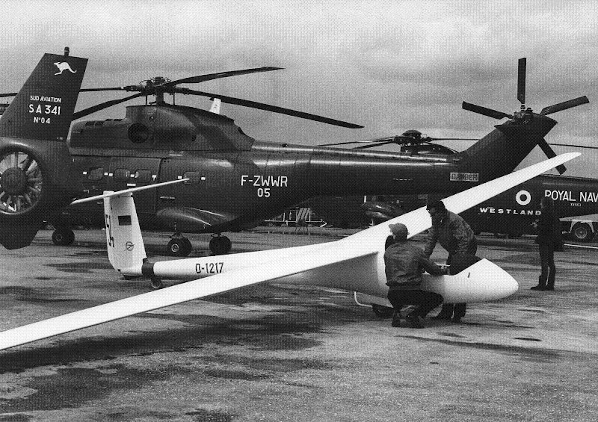 Historisches Foto der ILA 1970: Ost trifft auf West