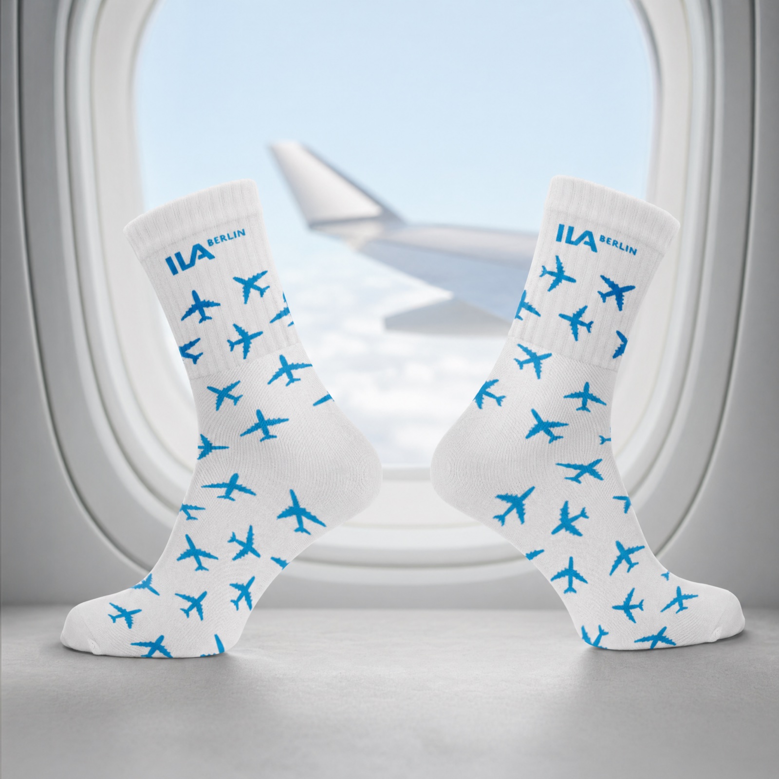 ILA Socken · Flugzeug-Allover-Print